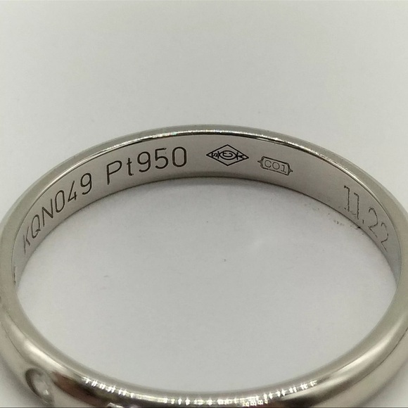Cartier 1825 Wedding Band 3 Diamond Platinum Band US Size 5 - Picture 4 of 9